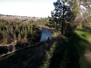 Spokane River as seen from Summit Boulevard